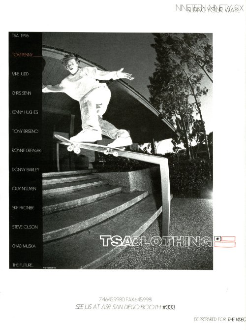 Tom Penny, TSA (1996)