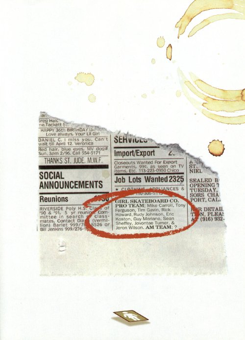 Newspaper, Girl (1996)