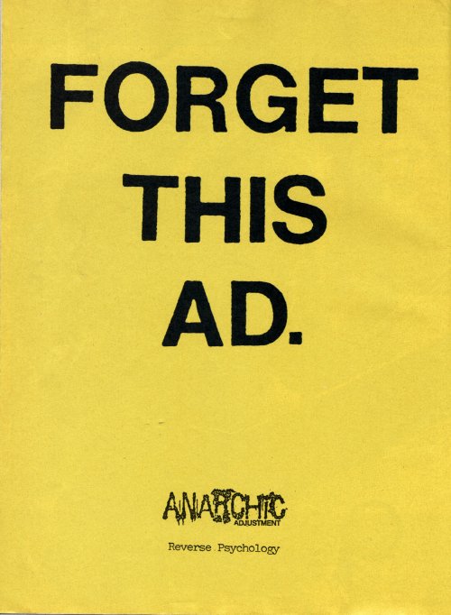 Forget, Anarchic Adjustment (1990)